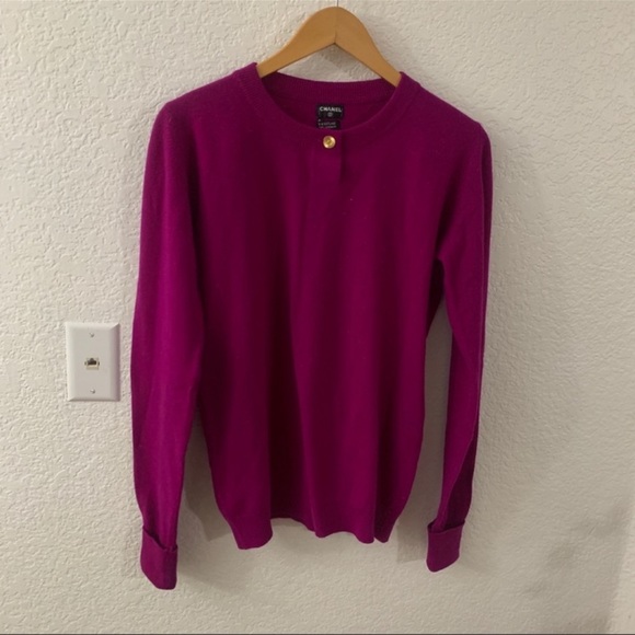 Vintage Chanel Cashmere Pullover Sweater - Picture 3 of 8